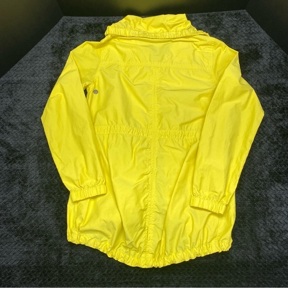 Eileen Fisher Anorak Rain Jacket Women’s SP Yellow Double Zipper Pockets - Picture 15 of 15